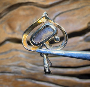 14k Gold - Queensland Boulder Opal Doublet Pendant - Opal Whisperers