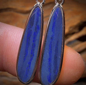 48-Hour VIP Crazy Offer Sterling Silver - Australian Boulder Opal Doublet Drop Stud Earrings