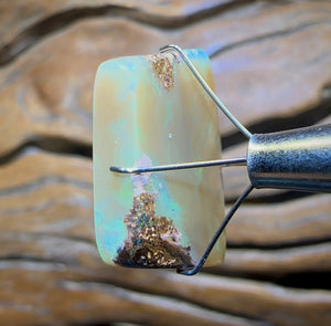 19.1cts - Yowah Nut Pure Golden Crystal Opal. Old Material Super Rare - Opal Whisperers