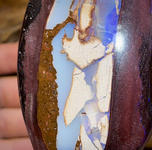 The 208cts - Yowah Nut Kernel Australian Opal Rub Pair. Double Double Sided - Opal Whisperers