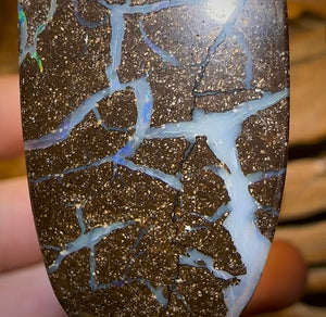 173.4cts - Australian Boulder Opal Set. Winton Seam Opal. Double Sided - Opal Whisperers