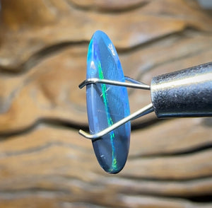 1.6cts - Australian Black Opal from Lightning Ridge “Black Landscspe” - Opal Whisperers