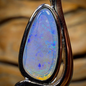 Sterling Silver - Solid South Australian Crystal Opal Pendant