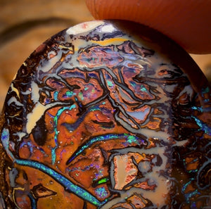 38.5cts - TOP Tribal Australian Boulder Opal from Koroit