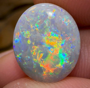 7.1cts - Australian Dark Opal from Lightning Ridge. Gem Quality - Opal Whisperers