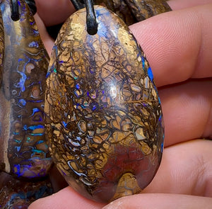 10x Drilled Yowah Boulder Opals. Bulk Wholesale Dealers Package - Opal Whisperers