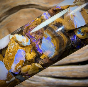 136.4cts - Vial of Australian Boulder Opal Rough from Yowah