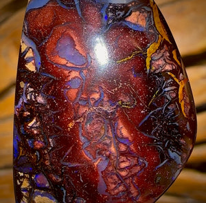 63.3cts - Tribal Queensland Boulder Opal from Yowah Double Sided