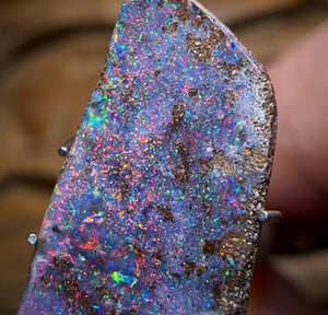 4.3cts - “Red Fire Family” Queensland Boulder Seam Opal