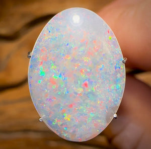 3.8cts - GEM QUALITY South Australian Crystal Opal, Double Sided - Opal Whisperers