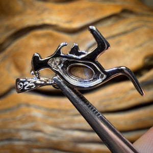 Sterling Silver - Australian Boulder Opal Doublet ROO Pendant