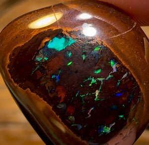 30.7cts - Yowah Nut Black Center Tribal Kernel Opal. Australian Boulder Opal