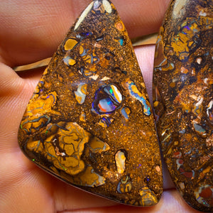 WILDCARD! 152.6cts - Large Tribal Queensland Boulder Opal Pair. Yowah Nut Conglomerate