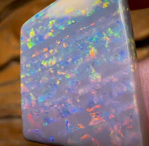 29.3cts - ‘Red Light / Green Light’ Extremely Rare South Australian Dark Opal from Mintabie