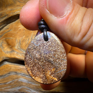 28x 22mm - Drilled Australian Boulder Opal Necklace