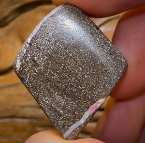 57.4cts - Australian Boulder Seam Opal Specimen Polished Electric Multicolour Bargain - Opal Whisperers