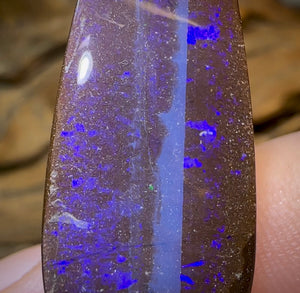 30.9cts - Bargain Solid Boulder Opal. Deep Purple - Opal Whisperers