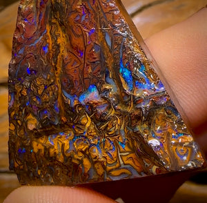 125.4cts -Tribal Split 2 Yowah Nut Opal Rough Piece. Australian Opal