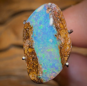 3.4cts - Solid Australian Boulder Pipe Opal - Opal Whisperers