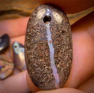 85.9cts - 5x Drilled Queensland Boulder Opals. Wholesale Parcel