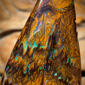 50.4cts - Tribal Yowah Nut Opal. Australian Opal