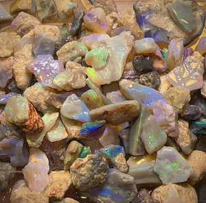 š540cts - 50+ Lightning Ridge Opal Rough. Serious Cutters Parcel! New Price Bargain