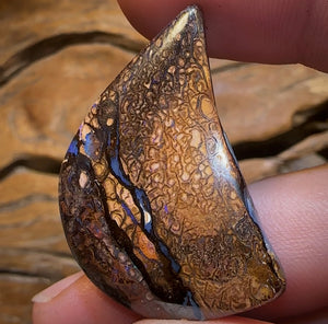 54.6cts - Double Sided Queensland Boulder Opal. Yowah Tribal - Opal Whisperers