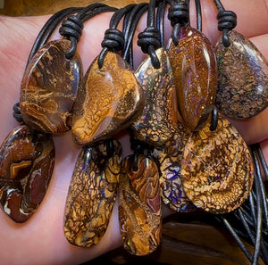 10x Drilled Yowah Boulder Opals. Bulk Wholesale Dealers Package - Opal Whisperers