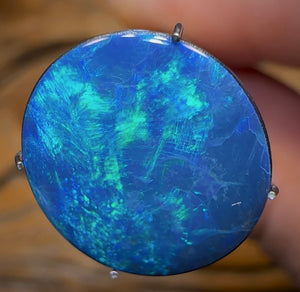 5cts - Large Lightning Ridge Black Opal Doublet - Opal Whisperers