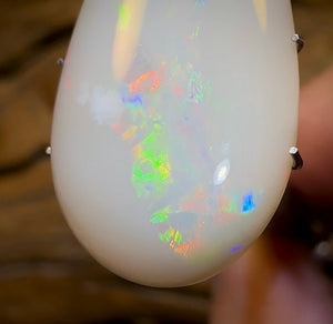 19.2cts - Double Sided, South Australian White Opal from Coober Pedy. Great Price for Big Stone - Opal Whisperers
