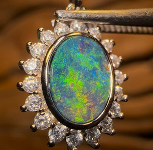 Sterling Silver - “Princess”Queensland Boulder Opal Doublet Pendant