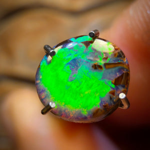 0.6cts - Isaac’s Pick Rainbow Wave Australian Boulder Opal from Yowah