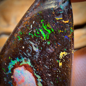 36.2cts - Seltener Yowah Nuss Kristallkern Opal. Australischer Boulder Opal