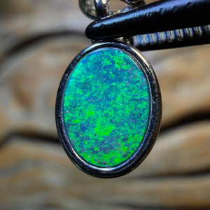 HDW Sterling Silver - Queensland Boulder Opal Doublet Pendant