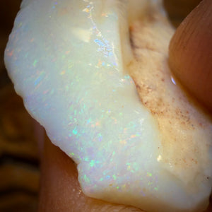 34.4cts - South Australian White Opal Rough Piece
