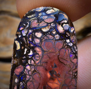 37.3cts - Tribal Australian Boulder Opal from Koroit