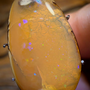 🔨 AUCTION 🔨 Reserve 💎 High Roller Banger Auction 💎 8.2cts - Yowah Nut Crystal Centre Opal. Australian Boulder Opal