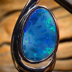 75% Off Card. Sterling Silver - Queensland Boulder Opal Doublet Pendant