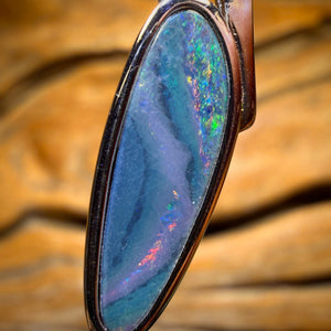 WILDCARD! Sterling Silver - Queensland Boulder Opal Doublet Pendant