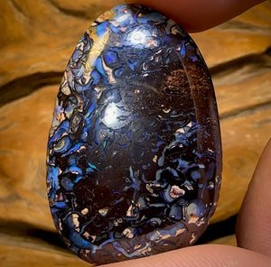 43.3cts - “Celebrity Stone” Double Sided Tribal Yowah Nut Opal. Featured on “Outback Opal Hunters”!
