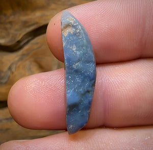 7.3cts - Top Lightning Ridge Dark Opal Rub with Red Fire - Opal Whisperers