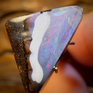 5.1cts - Queensland Boulder Seam Opal from Winton. Australian Opal Picture Stone