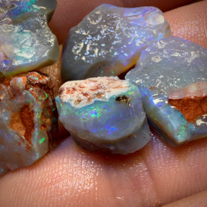37.1cts - 5x Lightning Ridge Opal Rough Parcel