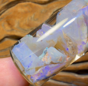 59.7cts - Rare Mintabie Rough Opal Vial. South Australian Opal