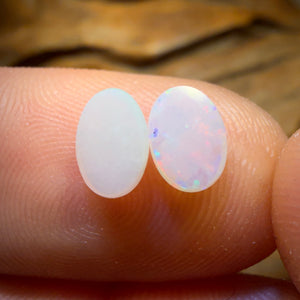 Half Price Card! 0.95cts - South Australian White Opal Set