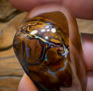 273.7cts - “Mystic Creature” Yowah Nut Crystal Centre Opal. Polished Specimen - Opal Whisperers