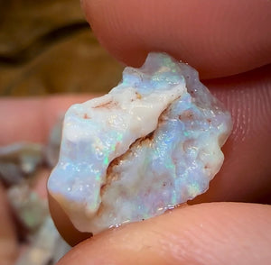 58.55cts - 11x Lightning Ridge Dark and Light Opal Rough Parcel - Opal Whisperers