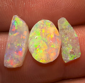 3.55cts - Top Colour 3x South Australian Opal Rubs