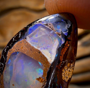 18.9cts - Yowah Nut Crystal Centre Opal. Australian Boulder Opal