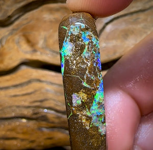 113.8cts - Australian Boulder Opal Rub from Winton - Opal Whisperers